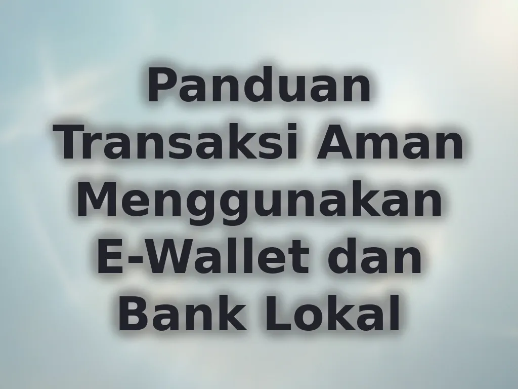 Panduan Transaksi Aman Menggunakan E-Wallet dan Bank Lokal